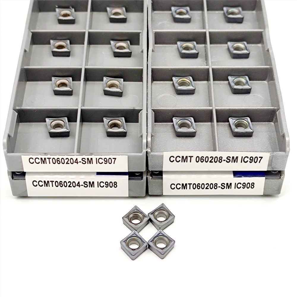 CCMT060204 CCMT060208 IC908 карбидная вставка CCMT 060204/060208 CNC внутренний токарный инструмент