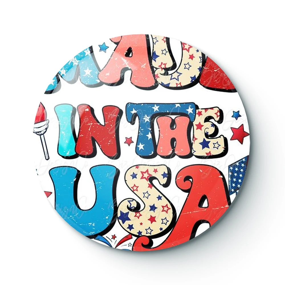 

4 июля 055 броши на пуговицы заколка ювелирный аксессуар индивидуальная брошь модные значки на лацкан