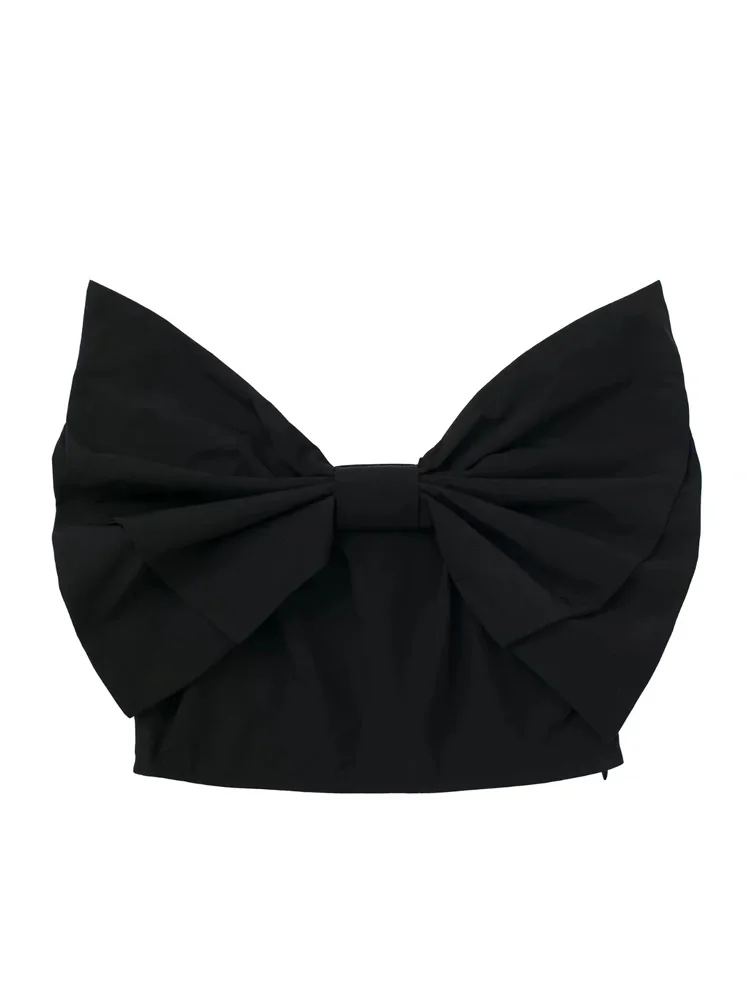 Женский корсет-топ с открытой спиной и открытыми плечами |