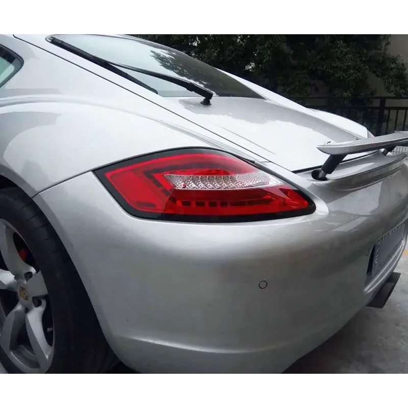 Фото Задний фонарь с красной линзой и полной светодиодной подсветкой для Porsche 987 Cayman 2004-2008 годов выпуска, модернизированный фонарь с функциями стоп-сигнала, заднего хода и указателя поворота. №5