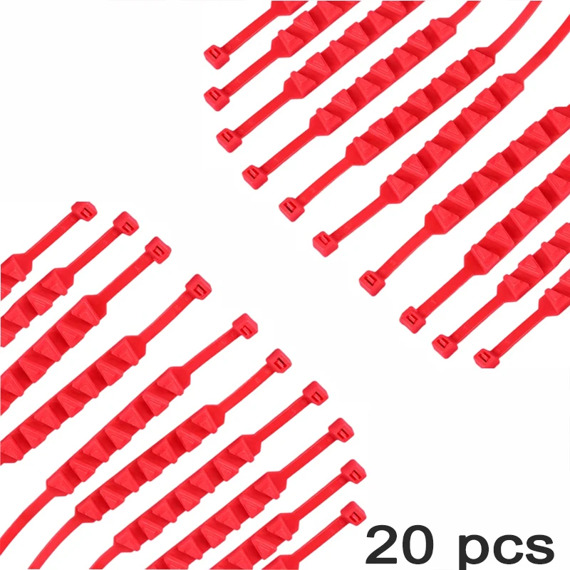 

10 шт. противоскользящие снежные цепи для мотоциклов, велосипедов, колеса для зимних шин, нескользящие кабельные стяжки, инст...