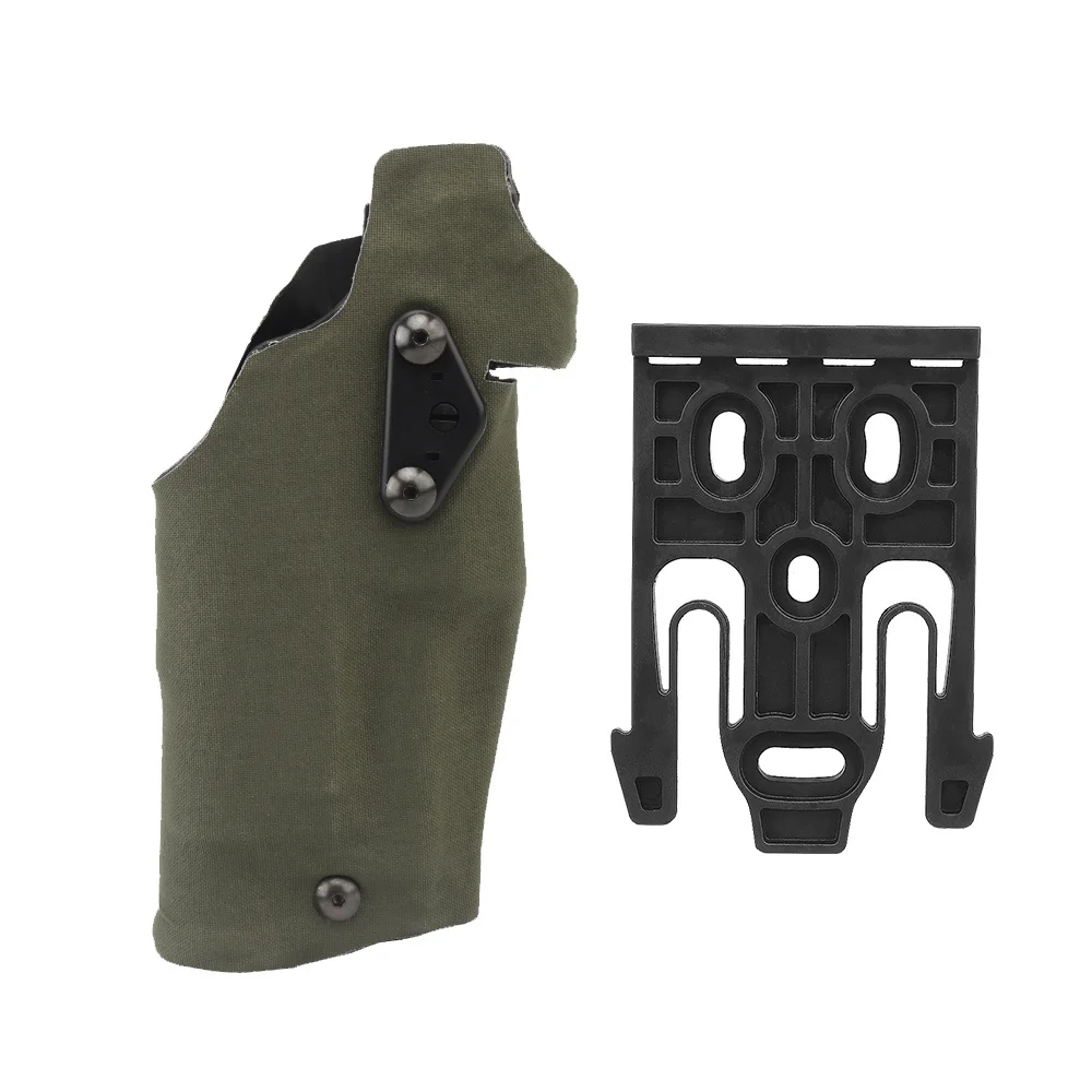 Nylon Wrapped Tactical Holster 6354DO Quick Release Locking Fork Glock Holster Compatible G17 G19 With X300 X300U Weapon Light