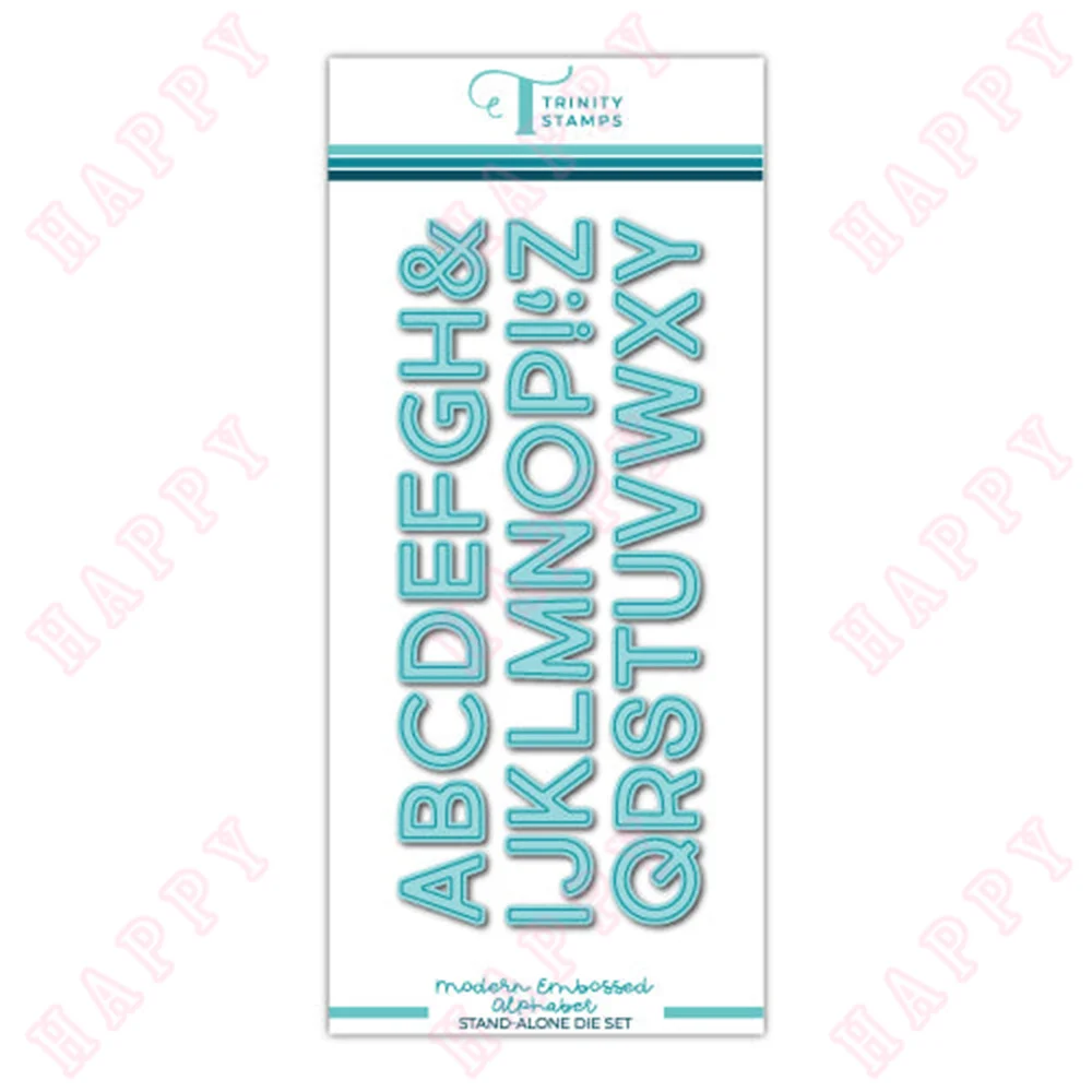 

Modern Embossed Alphabet Die Set Scrapbook Diary Decoration Paper Make Embossing Cuts Craft Template Diy Greeting Card Handmade