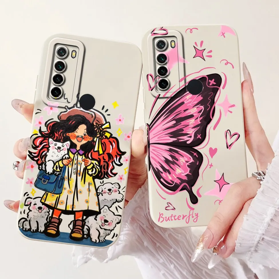 6 3 &quotдля Redmi Note 8 силиконовый роскошный модный противоударный чехол-бампер с