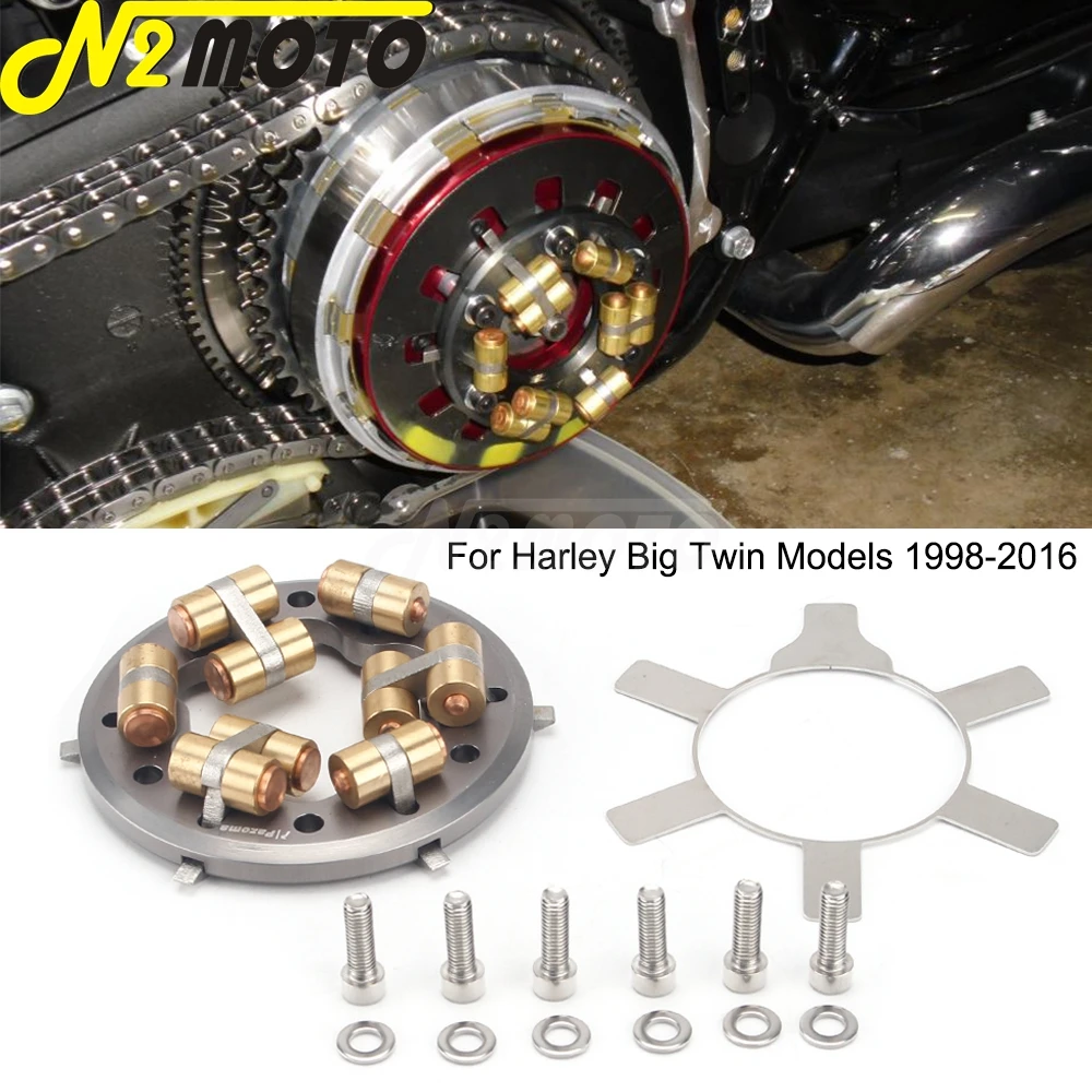 

High Performance Variable Twin Clutch Pressure Plate For Harley Big Twin 1998-2016 Fat Boy Touring Electra Glide Clutch Plate