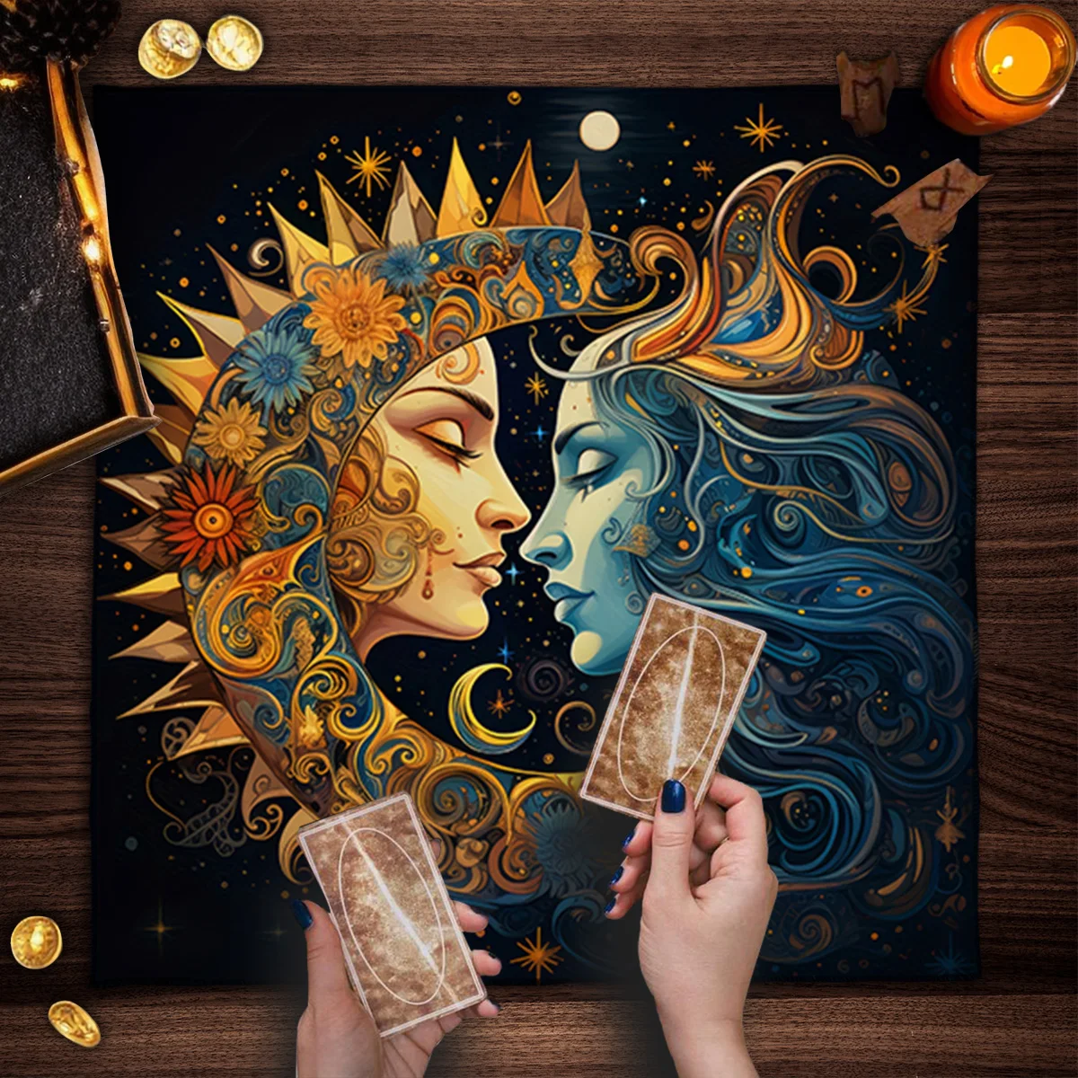 

Скатерть для Таро LVJIA Floral And Sun