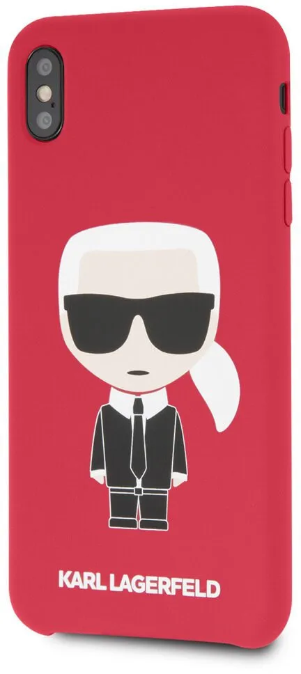 Чехол CG Mobile Karl Lagerfeld Liquid silicone Iconic Hard для iPhone XS Max цвет Красный | Мобильные телефоны и