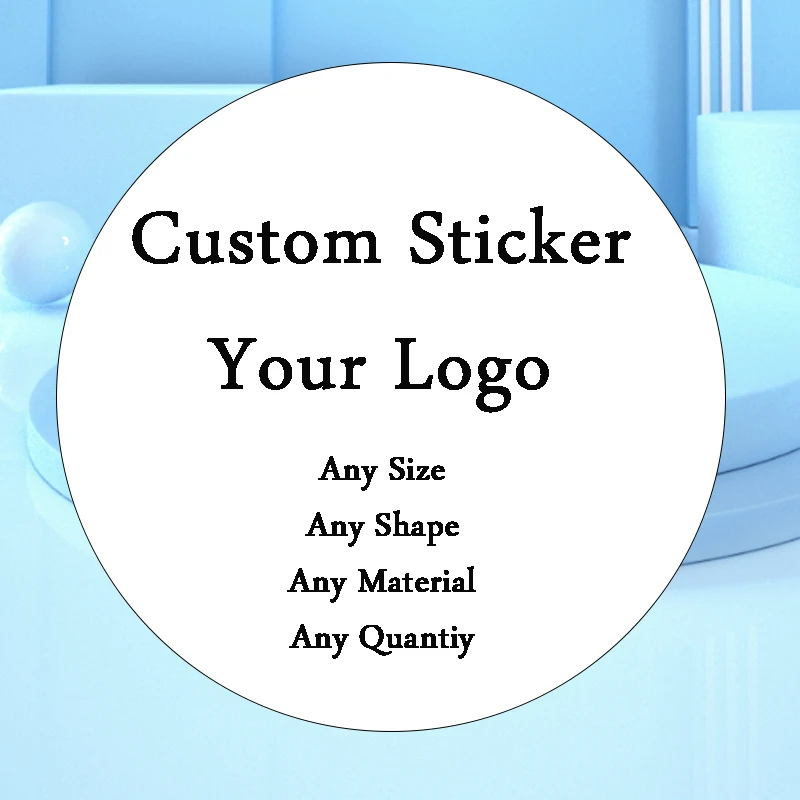 

Custom Personalized Sticker Logo Die Kiss Cut Adhesive Vinyl Paper Label Waterproof Glossy Matte DIY Car Wall Planner Seal Card