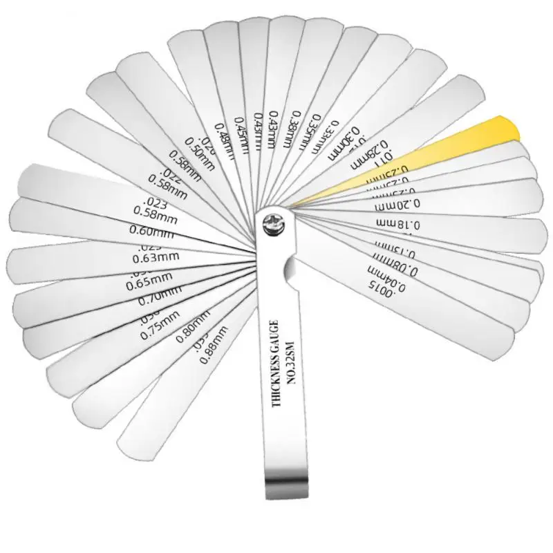 Инструменты 32 лезвия метрический щуп манометры толщины 0 04-0 88 мм щупы для