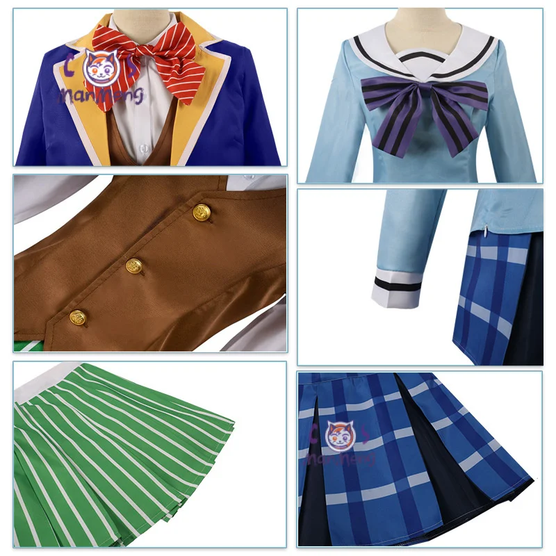 Аниме Happy Sugar Life Matsuzaka Satou Koube Shio Косплей Костюм для девочек JK Юбка Школьный парик