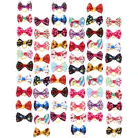 dog hair bows puppy pet bowknot bow cat accessories grooming ties head topknot holiday christmas barrettes bands kitten bows