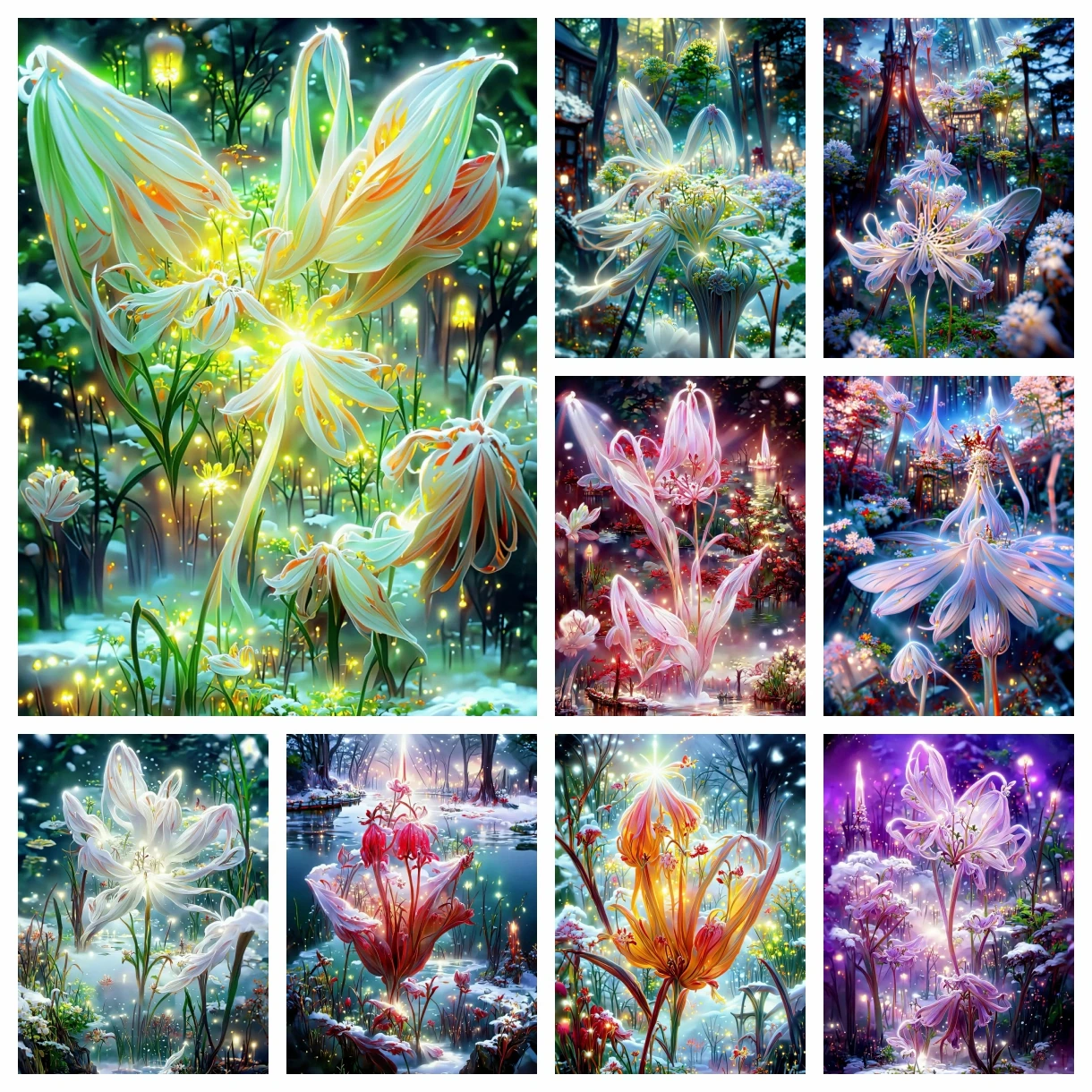 

Equinox Flower 5D DIY Diamond Painting Embroidery Mosaic Fantasy Dream Garden Landscape Cross Stitch Handmade Craft Home Decor