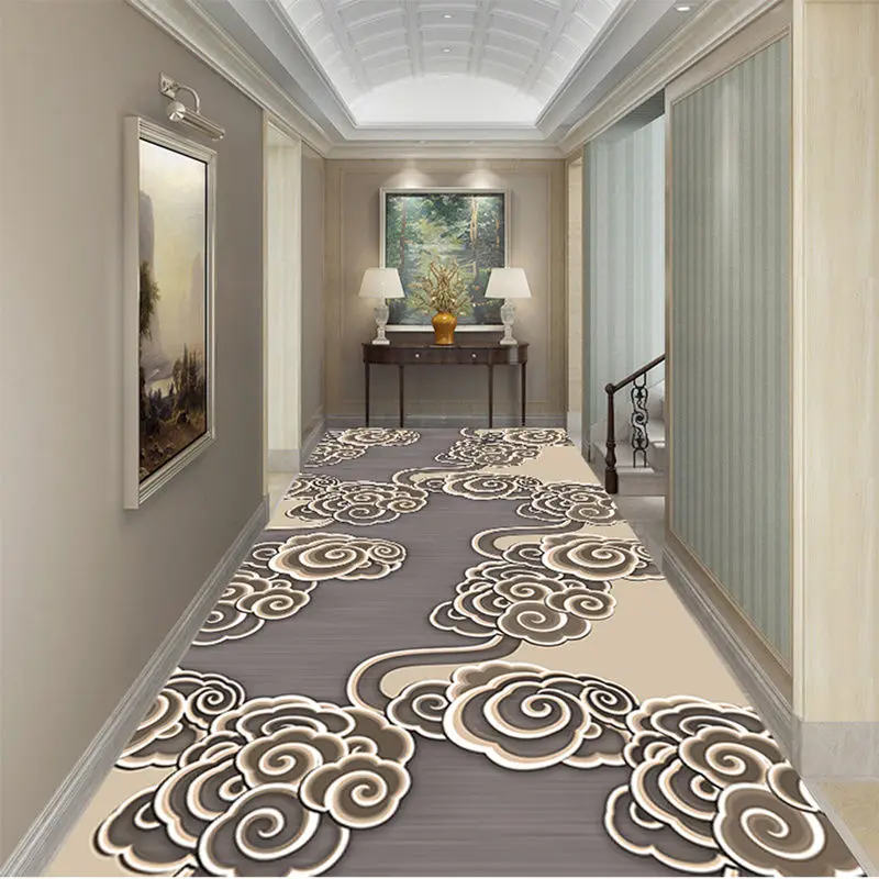 

3D Corridor Carpet Hotel Aisle Carpet Stair Mat Door Porch Floor Mat Non Slip Washable Entrance Door Mat Modern Rugs Hallway