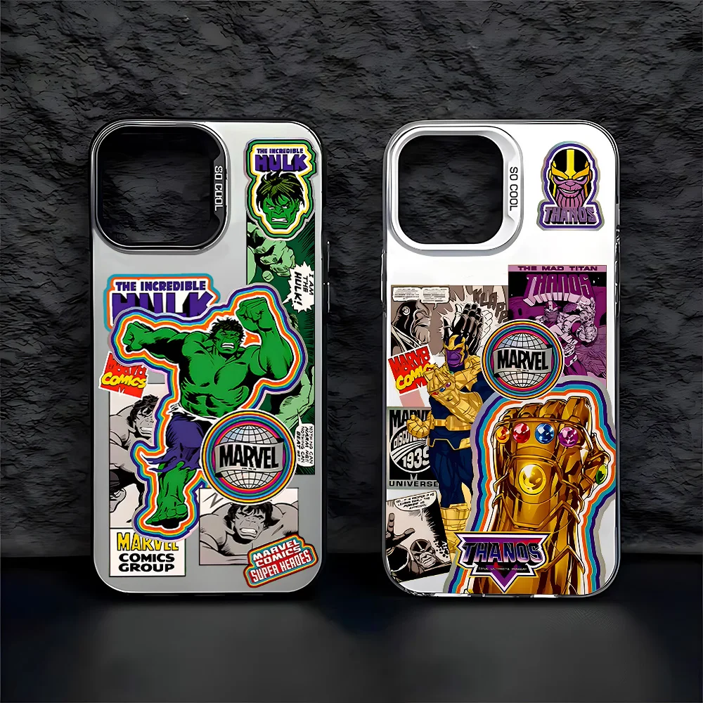 Super Hero Marvels Hulk Phone Case For Huawei P30 P40 Mate 30 40 Pro Nova 7 Honor 50 Lens Creative Border Shockproof Back Cover