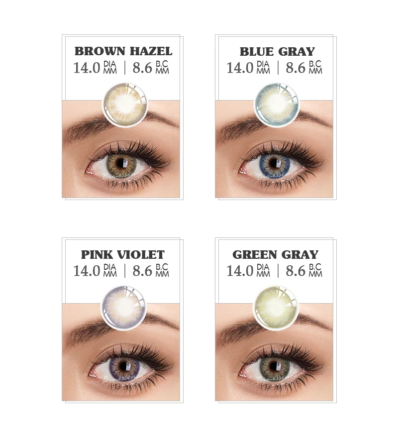 1pair color contact lenses for eyes with diopte blue lenses with diopters colorcon graduated contact lenses free global shipping