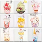 Алмазная живопись 5D сделай сам, полноразмерная картина из мультфильмов аниме, вышивка с едой, мозаика, Набор для творчества, украшение детской комнаты