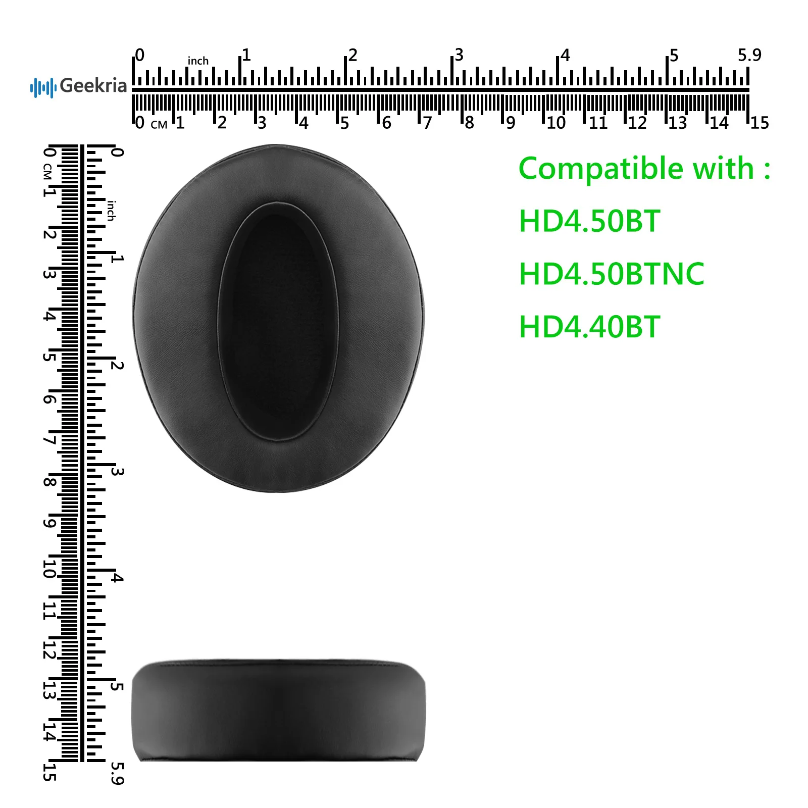 Сменные амбушюры Geekria QuickFit для Sennheiser HD4.50BT HD4.50BTNC HD4.40BT HD4.30G HD4.20S HD458BT HD450 HD450BT