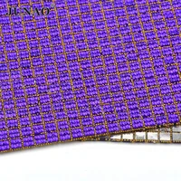 junao 2440cm dark purple hotfix design self adhesive rhinestones sheets resin fabric mesh trim flatback crystals for dress
