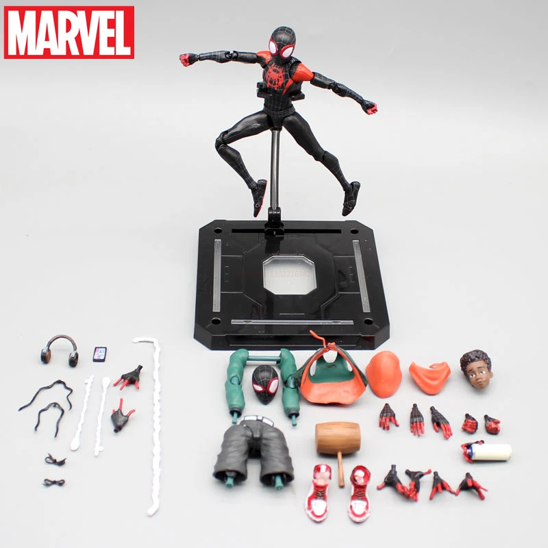 

Anime Legends Sentinel Spiderman Figures Spider-verse Miles Sv Shf Morales Peni Parker PVC Action Figure Model Dolls Statue Toys