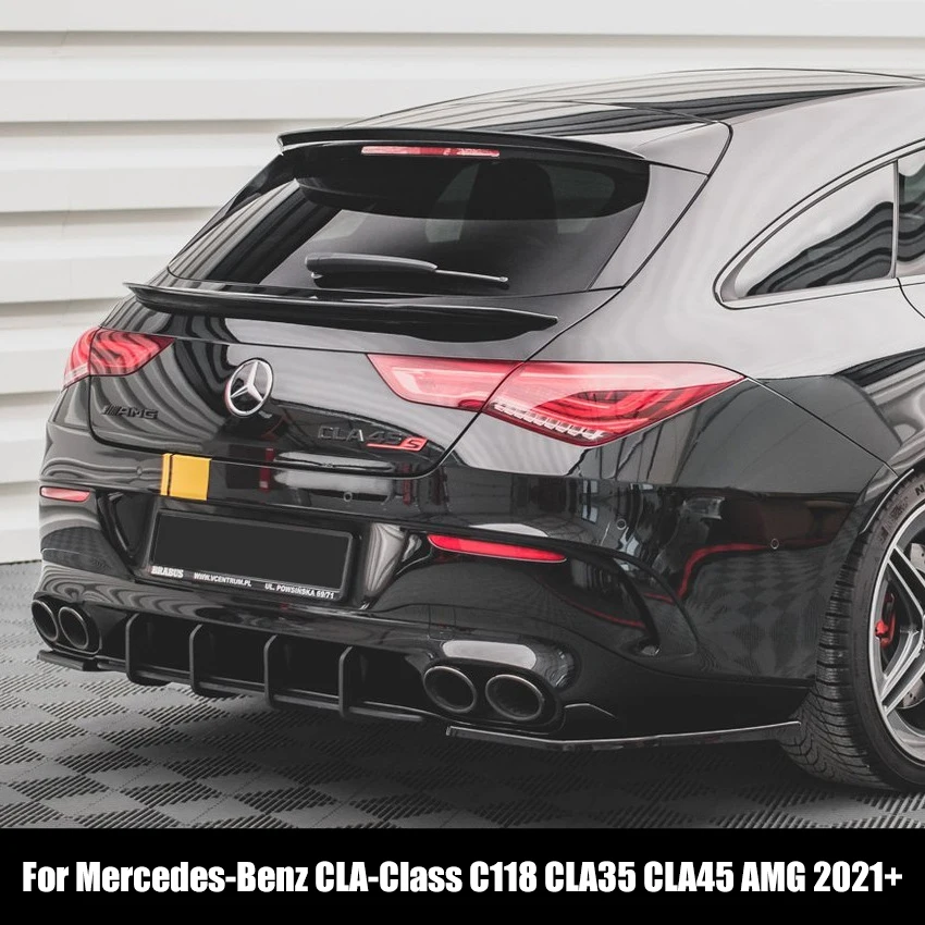 

Диффузор для заднего бампера, сплиттер, спойлер, глянцевые черные автомобильные аксессуары для Mercedes-Benz CLA-Class C118 CLA35 CLA45 AMG 2021 +