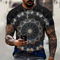 summer clothes for men dharani colorful pattern short sleeve graphic t shirts retro oversized casual and funny streetwear
