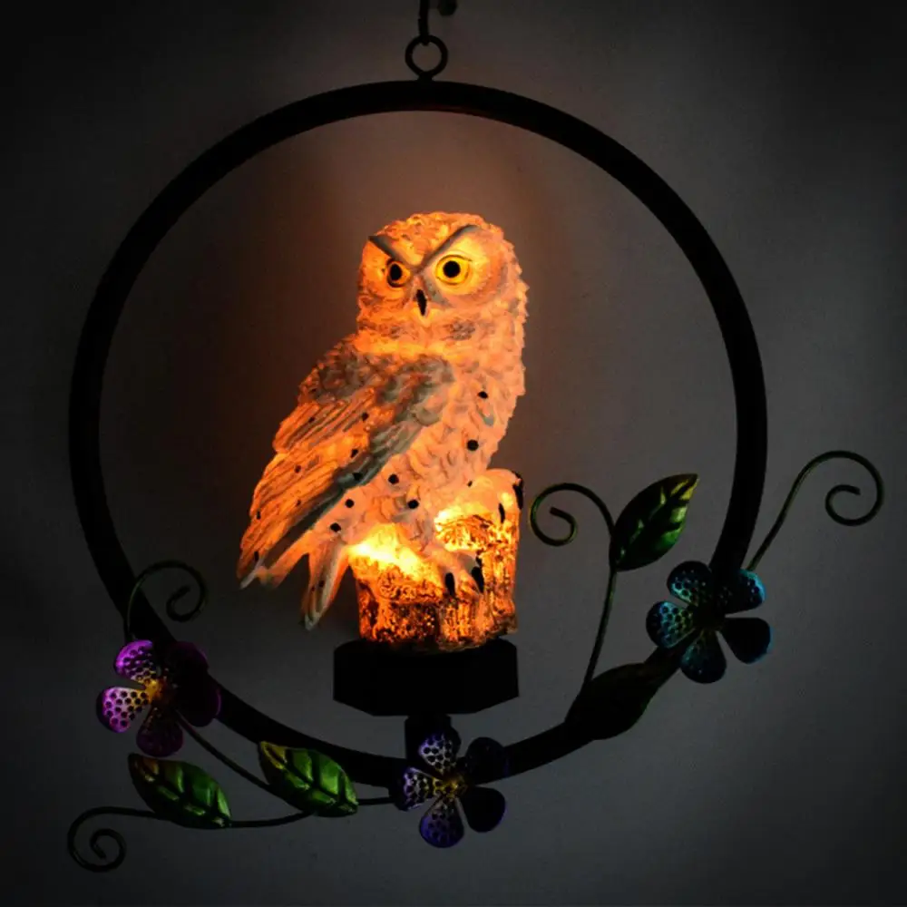 

Solar Power Owl Shape LED Hanging Night Lamp Light Lawn Lamp Garden Yard Decor LED Hanging Night Lamp Light Lawn Lamp Garden Yar