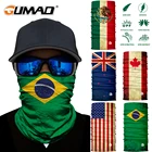 Унисекс маска с флагом с принтом бандана крутой шейный шарф-трость Многофункциональный полулицевой чехол для пешего туризма байкеров для велоспорта и бега летом