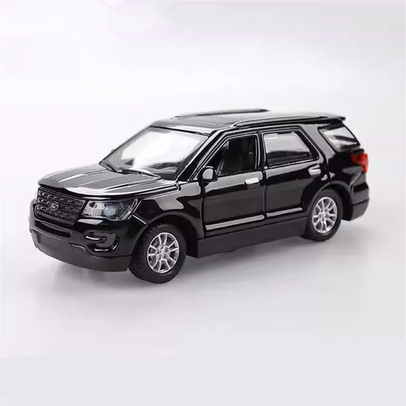 

1:36 Ford Explorer SUV Alloy Car Model Sound and Light Diecast & Toy Metal Off-road Vehicles Car Model Collection Childrens Gift