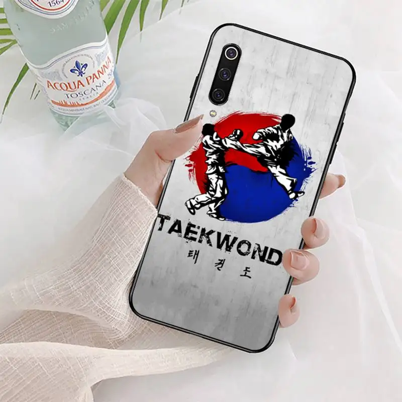 ota samego etui na telefon Kungfu Taekwondo dla Samsung S20 lite S21 S10 S9 plus Redmi Note8 9pro Huawei Y6 okładka