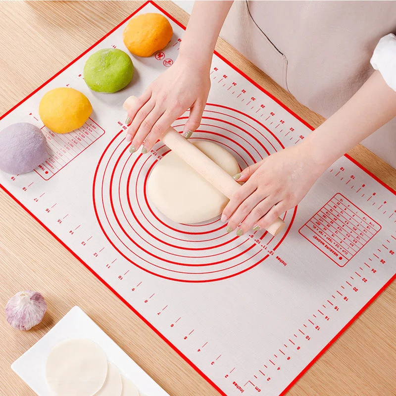 Коврик для замеса теста силиконовая антипригарная подкладка раскатки