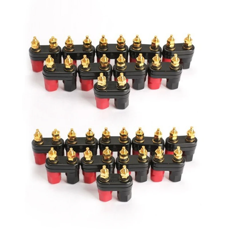 

20Pcs Terminal Binding Post Power Amplifier Dual 2-Way Banana Plug Jack