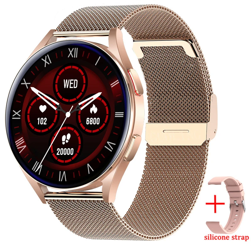 

New Smartwatch Women AMOLED Full Touch Bluetooth Call Smart Watch IP67 Waterproof Fitness Blood Pressure And Oxygen Monitoring