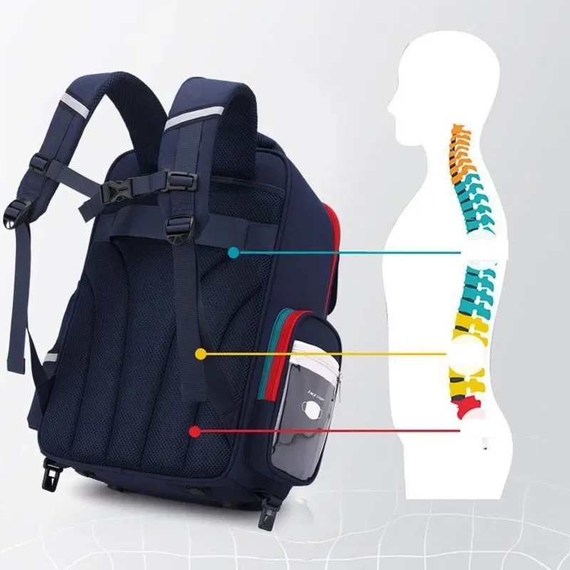 Новая детская школьная сумка на колесиках рюкзак для мальчика 6-колесная тележка