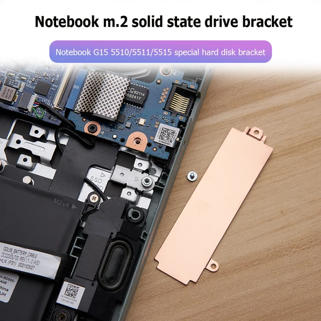 New SSD Bracket FinalCool Gaming Laptops M.2 NVME 2230 2280 SSD Bracket Storage Card Hard Drive Heat Sink for DELL G15/5510 3