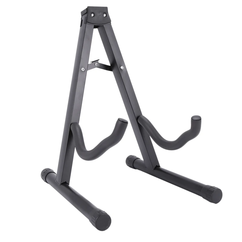 

190mm Folding Tripod Stand Door Acoustic Guitar Electric Bass Black