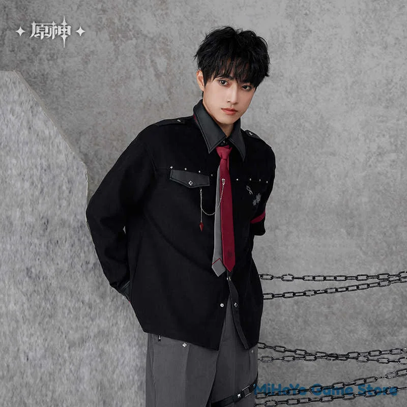 [Подлинная] рубашка Wriothesley MiHoYo оригинальный товар Genshin Impact тема Impression Serie для