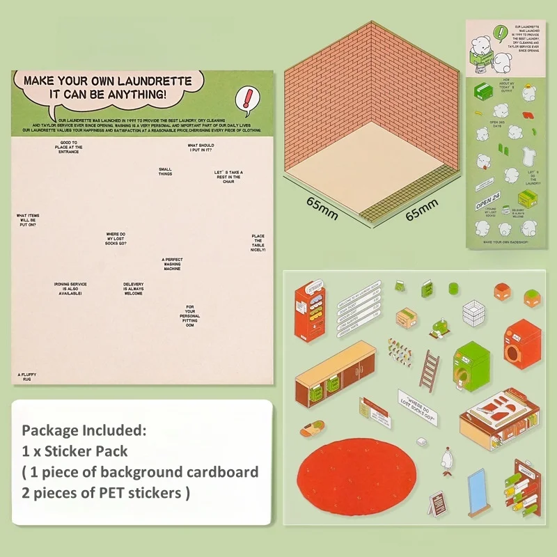 

Набор наклеек Cartoon Pocket Cabin