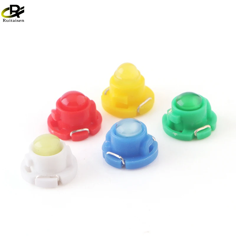 

10X T4 Neo Wedge Led 8mm Dashboard Light Bulbs for Car Vehicle Instrument Cluster Guage Lights 12V Indicator Bulb Replacement