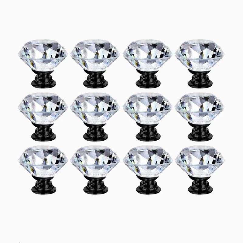 

Лидер продаж, технические ручки для ящиков и шкафов, ручки из искусственного хрустального стекла в форме алмаза, ручки для кухонного шкафа, ...