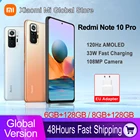 Смартфон Xiaomi Redmi Note 10 Pro, 64 ГБ128 ГБ, Snapdragon 732G, 120 Гц, AMOLED дисплей, камера 5020 МП, мАч, 33 Вт, NFC