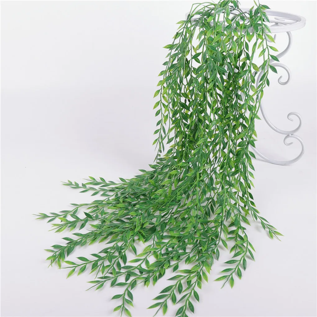 

Artificial Willow Vine Simulation Hanging Plant Garland Home Greenery Decor Plastic Fake Plant Rattan