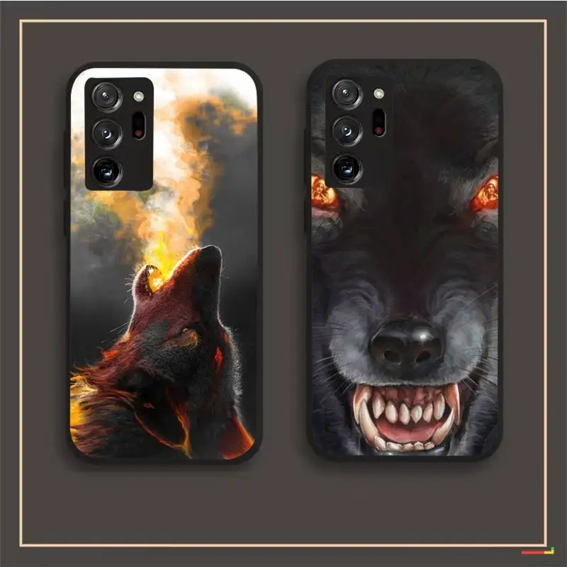 

Wolf Phone Case For Samsung Note 8 9 10 20 Case For Note10Pro 10lite 20ultra M20 M31 Funda Case