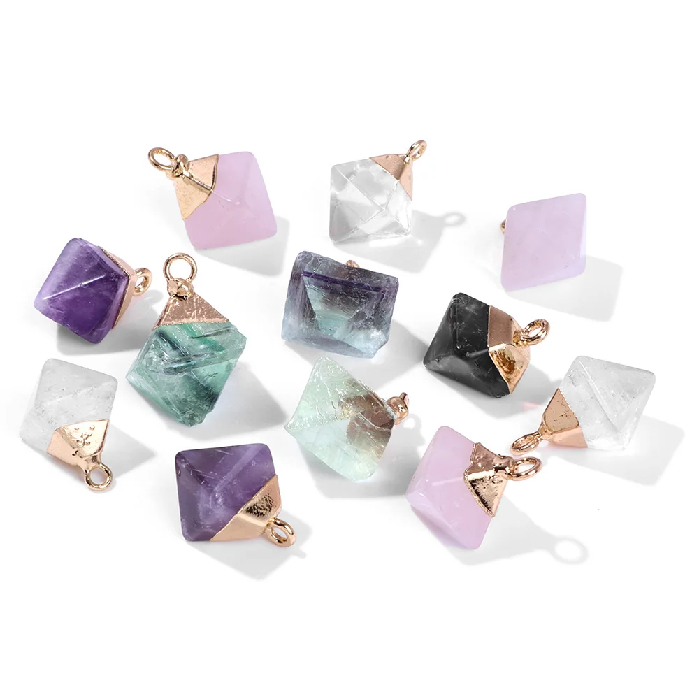 Натуральные ромбовидные бусины