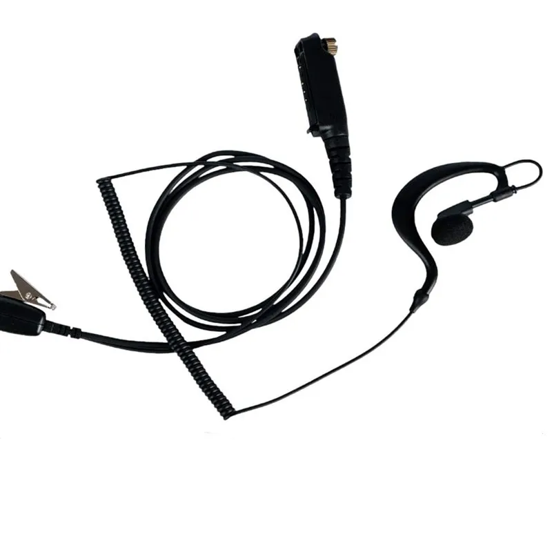 G Shape Headset with Mic and PTT for Sepura STP8000 STP8030 STP8035 STP8038 Walkie Talkie Two Way Radio