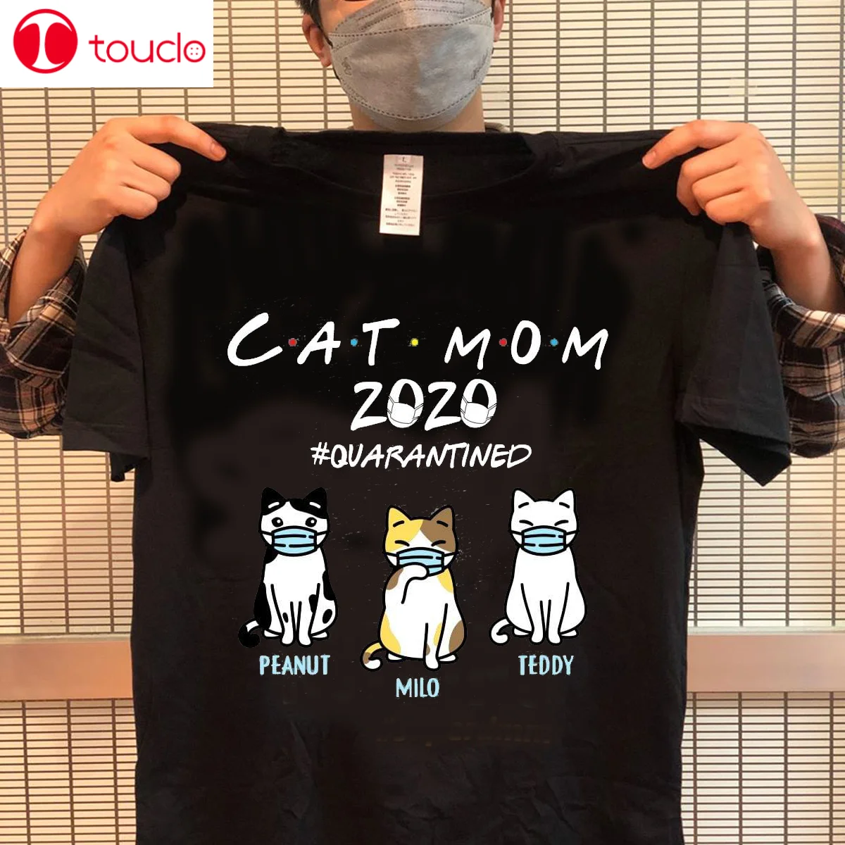 

Mother’S Day Gift Personalized Cat Mom Quarantined Shirt Unisex Women Men Tee Shirt