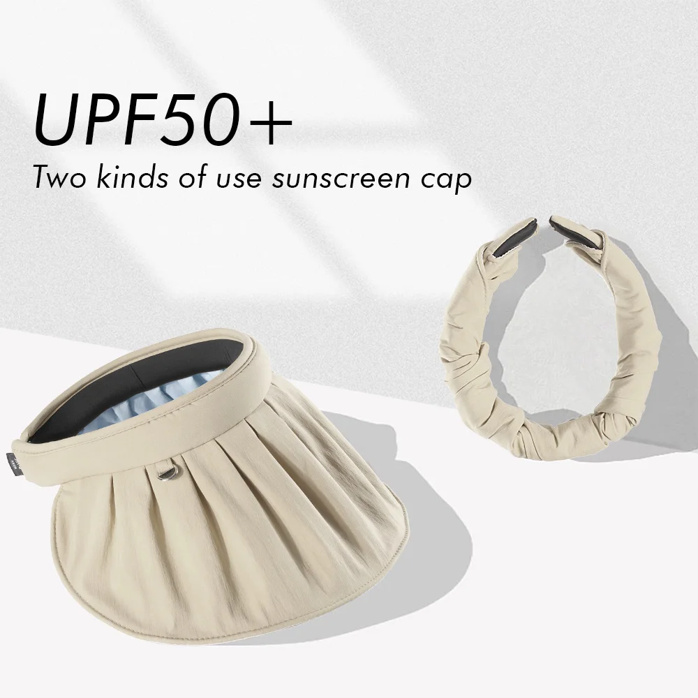 Sun UV Protection Running Caps Summer Foldable Wide Brim Sunshade Sun Hat Outdoor Sport Beach Golf Tennis Headband Baseball Caps