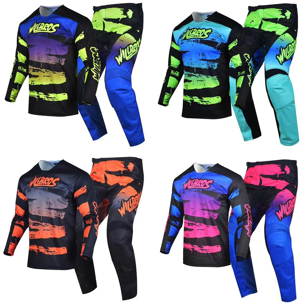 

Комбинированные штаны из Джерси для мотокросса, комплект для взрослых, одежда для мотокросса, горного спорта, велоспорта, гоночного оборудования, одежда для мотоцикла, кроссового велосипеда