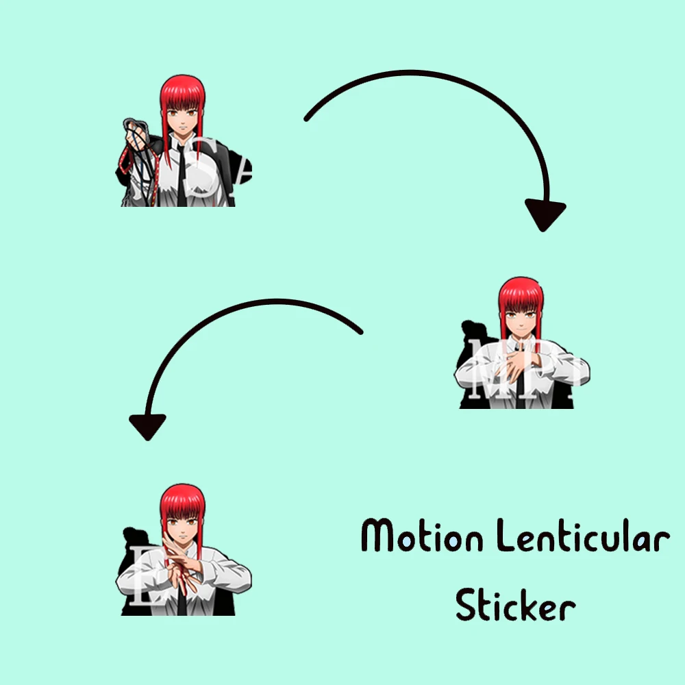 

Makima аниме бензопила человек мультфильм 3D наклейка на движение Автомобильная наклейка водонепроницаемые наклейки для ноутбука наклейка по...