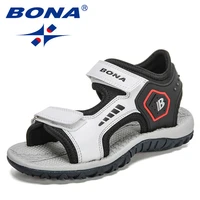 bona 2022 new designers fashion summer sandals for boys sport sandals shoes teenage soft non slip children shoes sandalias comfy