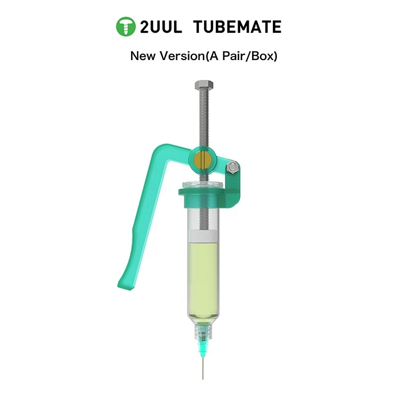 

2Pcs/Box 2UUL Tubemate Syringe Solder Paste Flux Booster Manual Syringe Flux Tube Saving Welding Flux Dispenser Auxiliary Tools